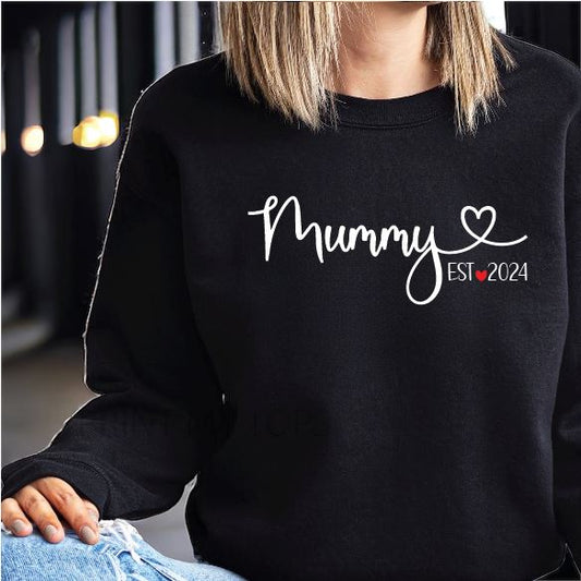Personalised Mummy Est Sweatshirt