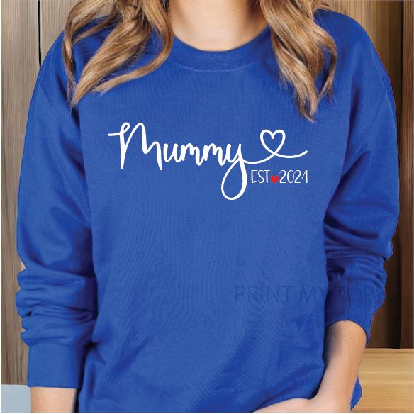 Personalised Mummy Est Sweatshirt