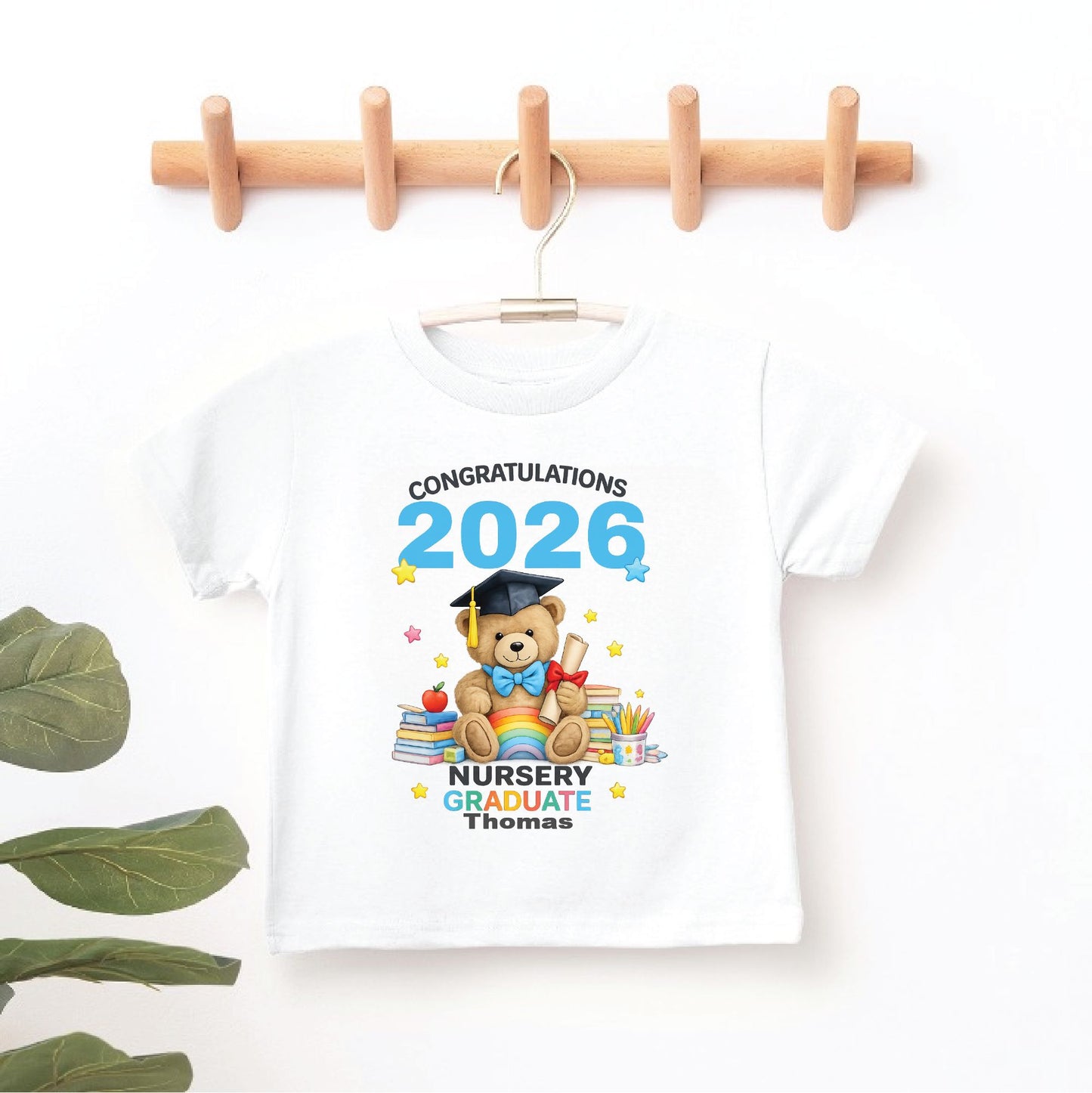Personalised Nursery Graduate T-Shirt | Class of 2026 Baby & Toddler Keepsake Gift T-shirt Print My Tops 