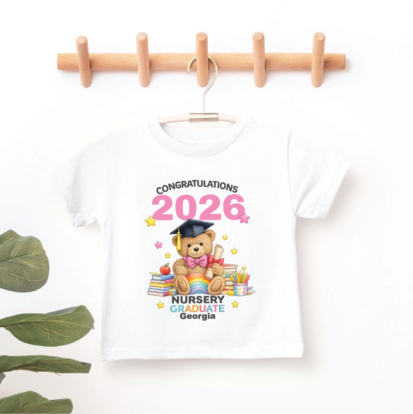 Personalised Nursery Graduate T-Shirt | Class of 2026 Baby & Toddler Keepsake Gift T-shirt Print My Tops 