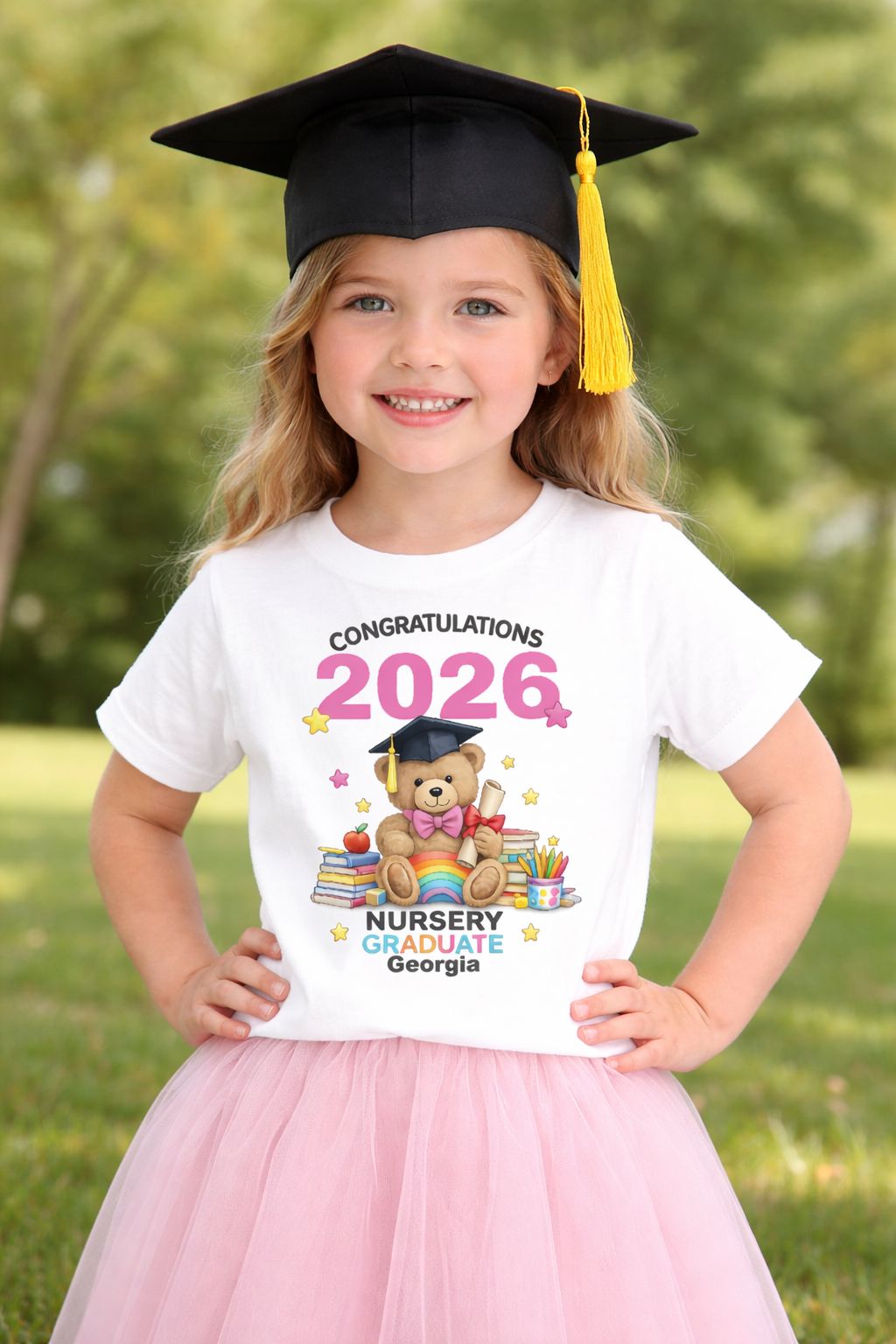 Personalised Nursery Graduate T-Shirt | Class of 2026 Baby & Toddler Keepsake Gift T-shirt Print My Tops Pink 12-18 months 