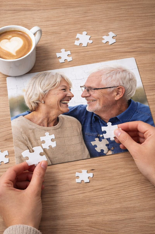 Personalised Photo Jigsaw Puzzle - 110 Piece Custom Picture Puzzle Personalised Gifts Print My Tops 