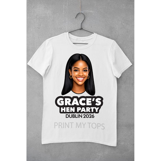 Photo Print Hen Party T-Shirts – We Cut Out the Photos for You T-shirt Print My Tops 