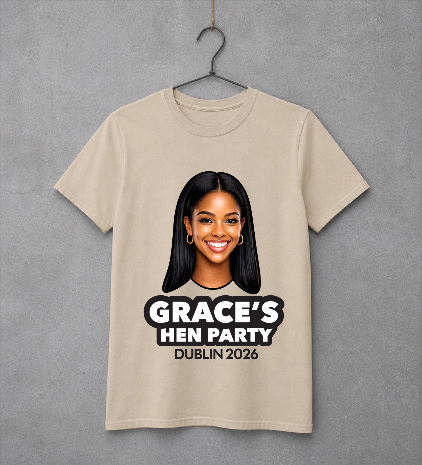 Photo Print Hen Party T-Shirts – We Cut Out the Photos for You T-shirt Print My Tops Mens Small Beige 