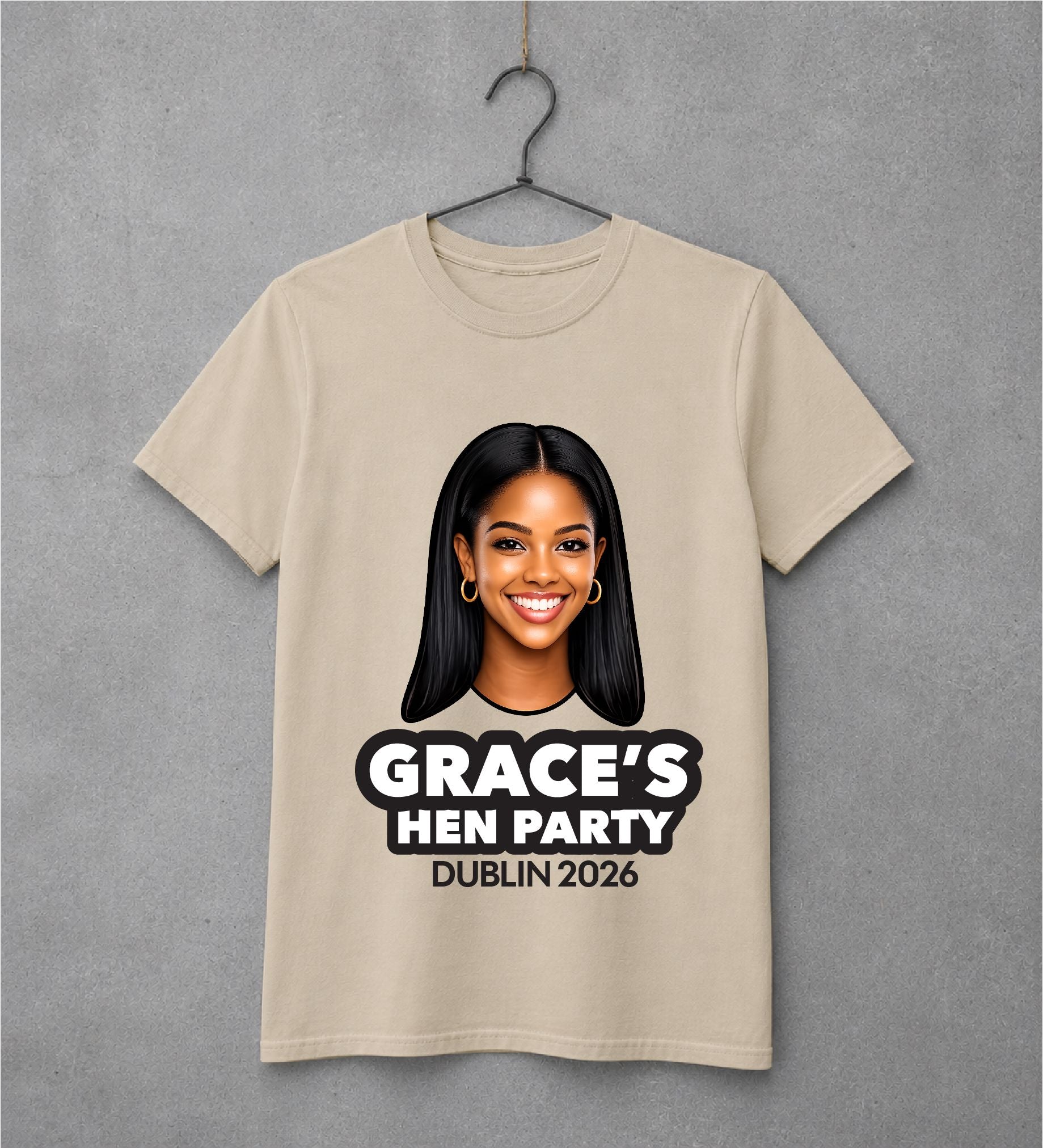 Photo Print Hen Party T-Shirts – We Cut Out the Photos for You T-shirt Print My Tops Mens Small Beige 