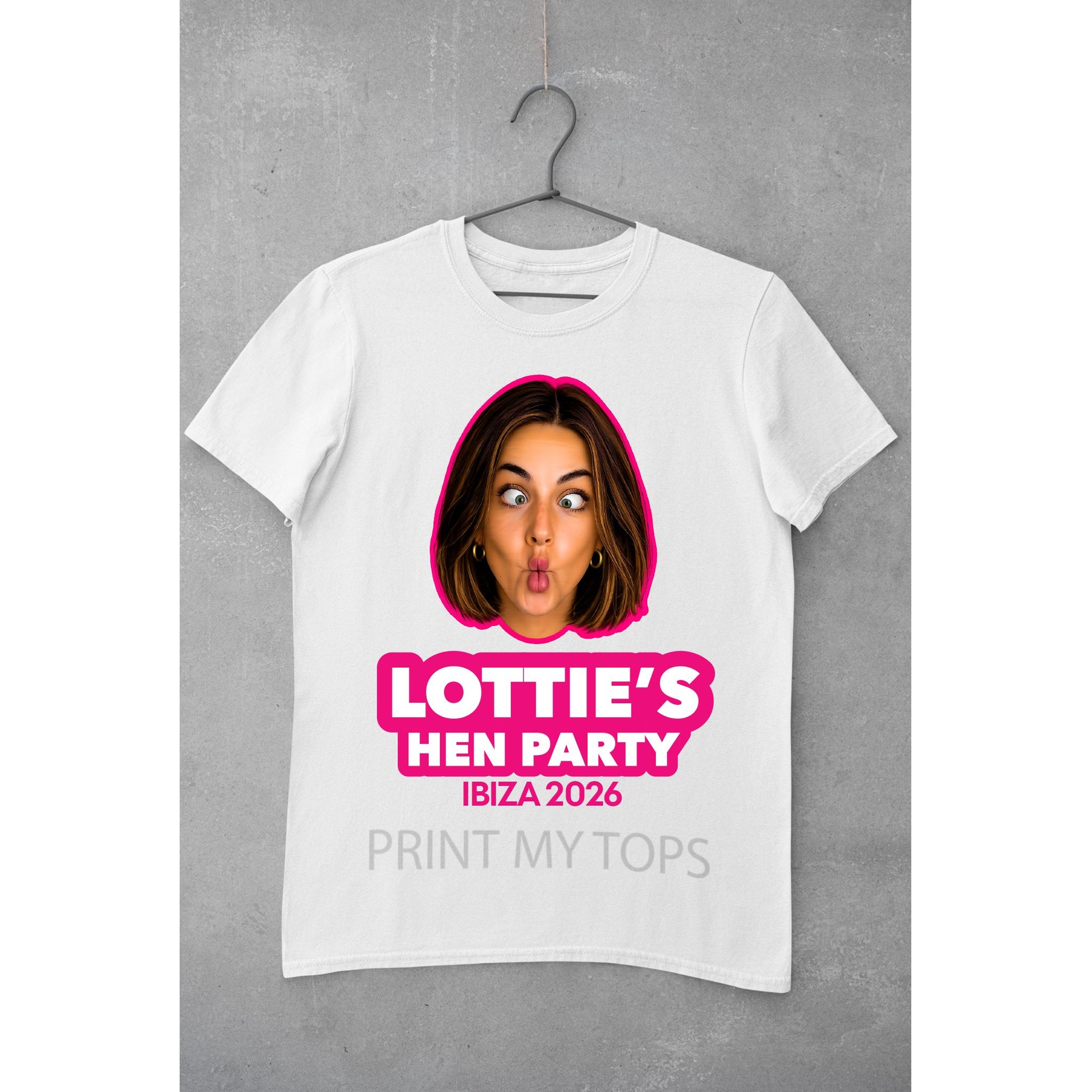 Photo Print Hen Party T-Shirts – We Cut Out the Photos for You T-shirt Print My Tops Mens Small White 