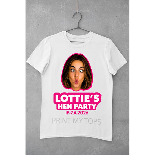 Photo Print Hen Party T-Shirts – We Cut Out the Photos for You T-shirt Print My Tops Mens Small White 