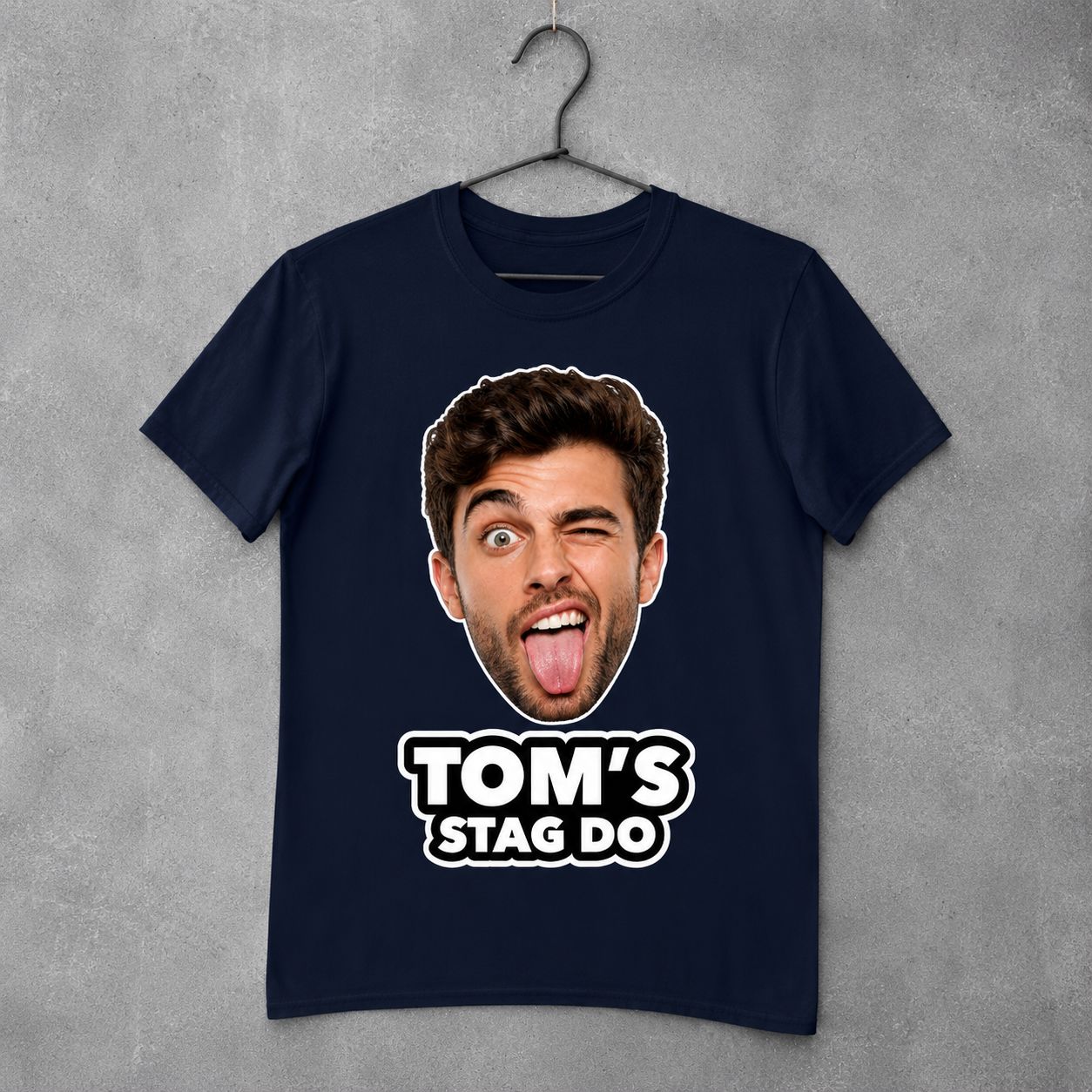 Photo Print Stag Do T-Shirts – We Cut Out the Photos for You T-shirt Print My Tops Mens Small Black 