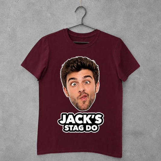 Photo Print Stag Do T-Shirts – We Cut Out the Photos for You T-shirt Print My Tops Mens Small Burgundy 
