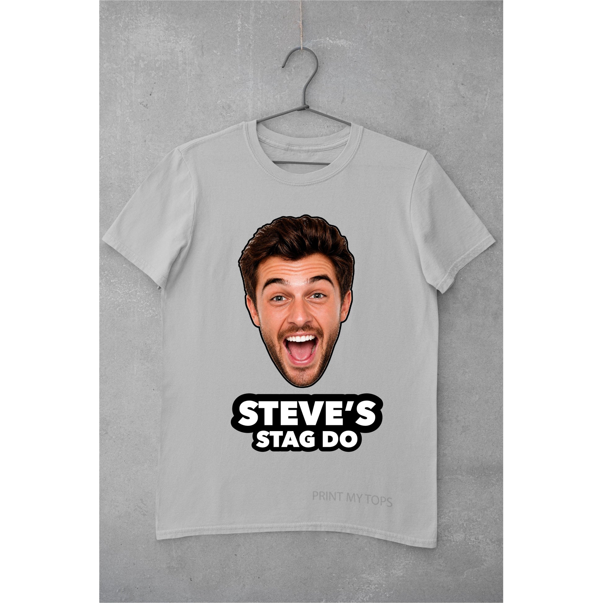 Photo Print Stag Do T-Shirts – We Cut Out the Photos for You T-shirt Print My Tops Mens Small Grey 
