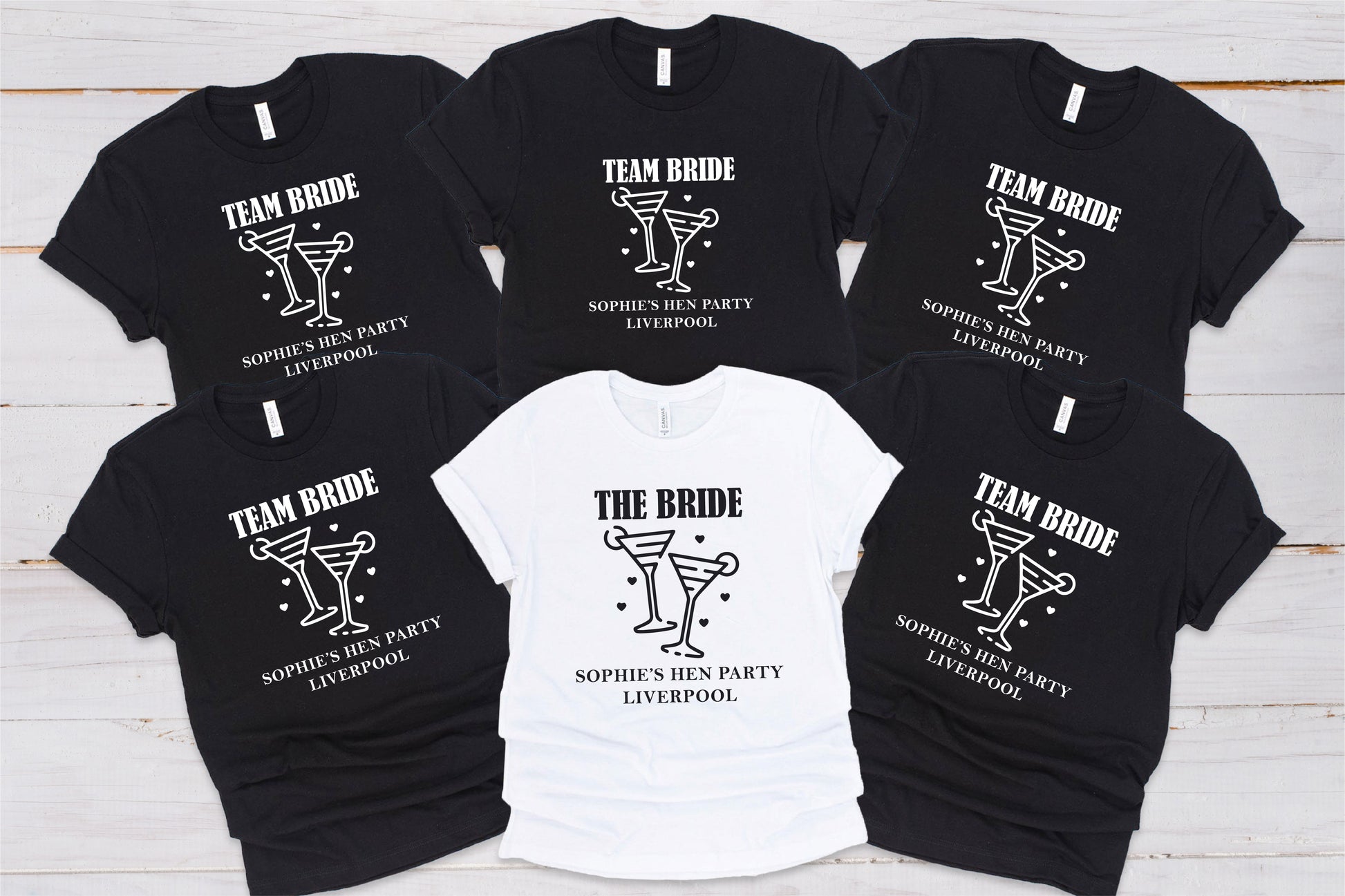 Team Bride Hen Party T-Shirts – Personalised Bride & Squad Tops T-shirt Print My Tops 