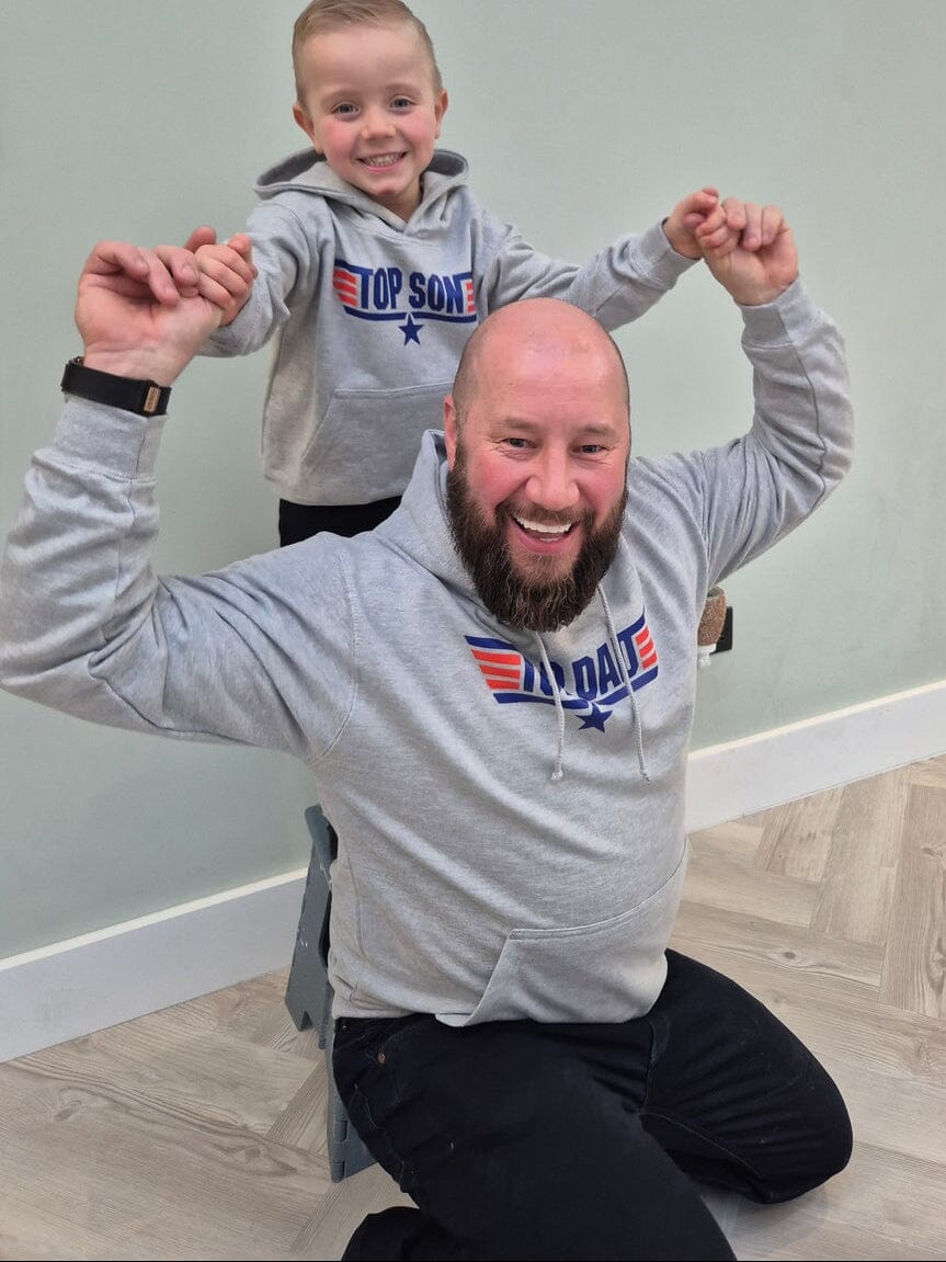 Top Dad Top Son Hoody Hoodie Print My Tops 