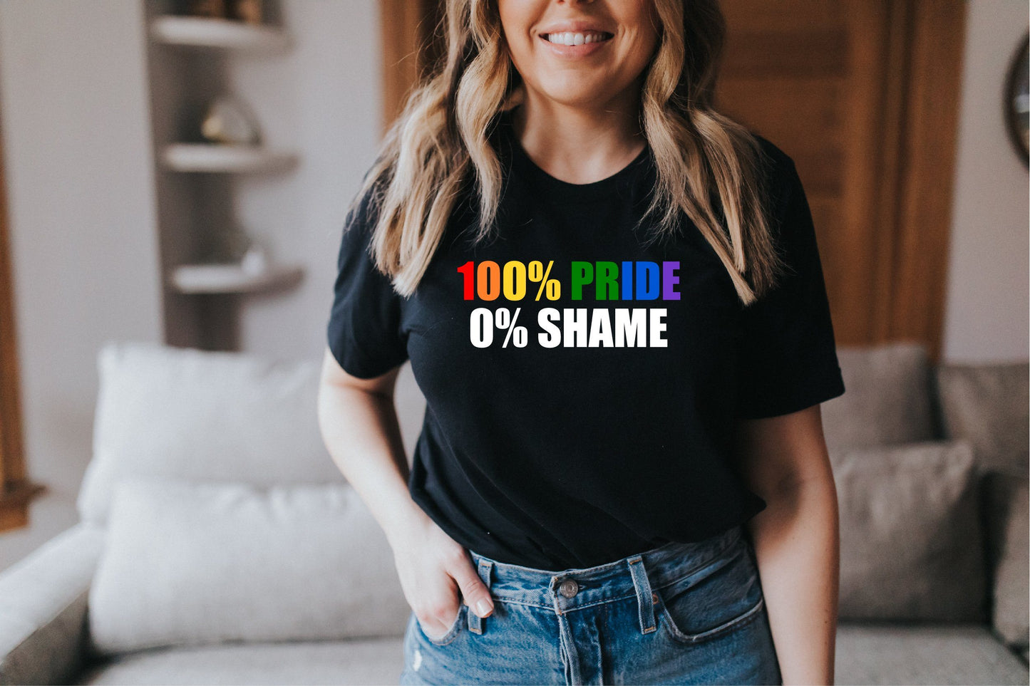 100% Pride 0% Shame T-shirt