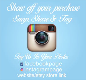 40 Glossy Snap Share & Tag Social Media Stickers