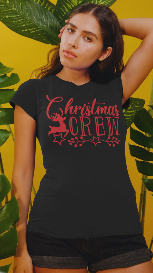 Christmas Crew Family Black T-shirts