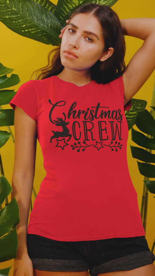 Christmas Crew Red Family T-shirts
