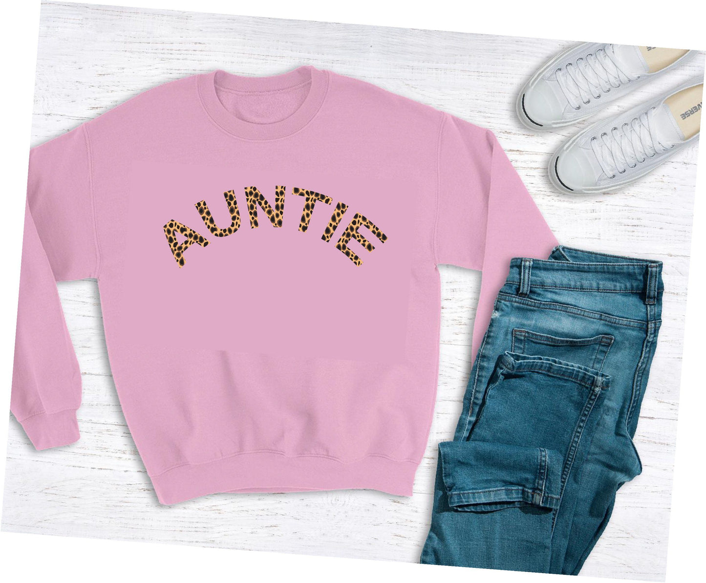 Animal Print Auntie Sweatshirt