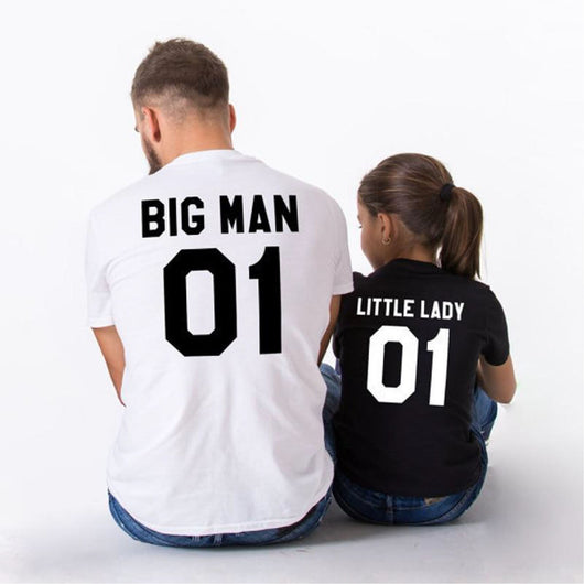 Big Man Little Lady Matching T-shirts