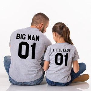 Big Man Little Lady Matching T-shirts