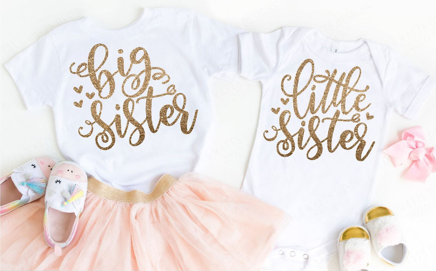 Big Sister Little Sister Matching T-shirts