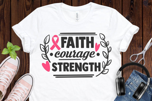 Breast Cancer Awareness Faith T-shirt