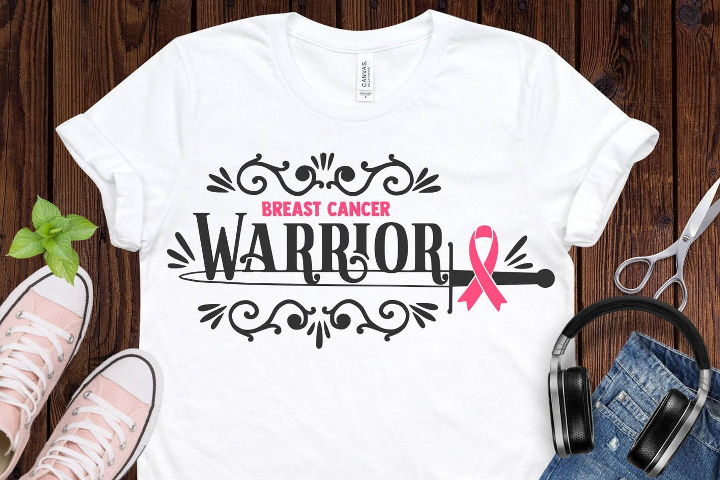 Breast Cancer Warrior Awareness T-shirt