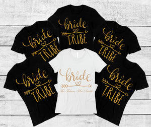 BRIDE TRIBE HEN PARTY T-SHIRTS