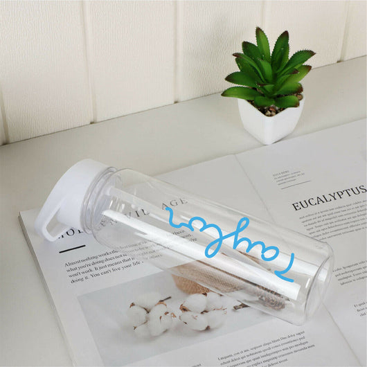 Clear Personalised Island Named Water Drink Bottle