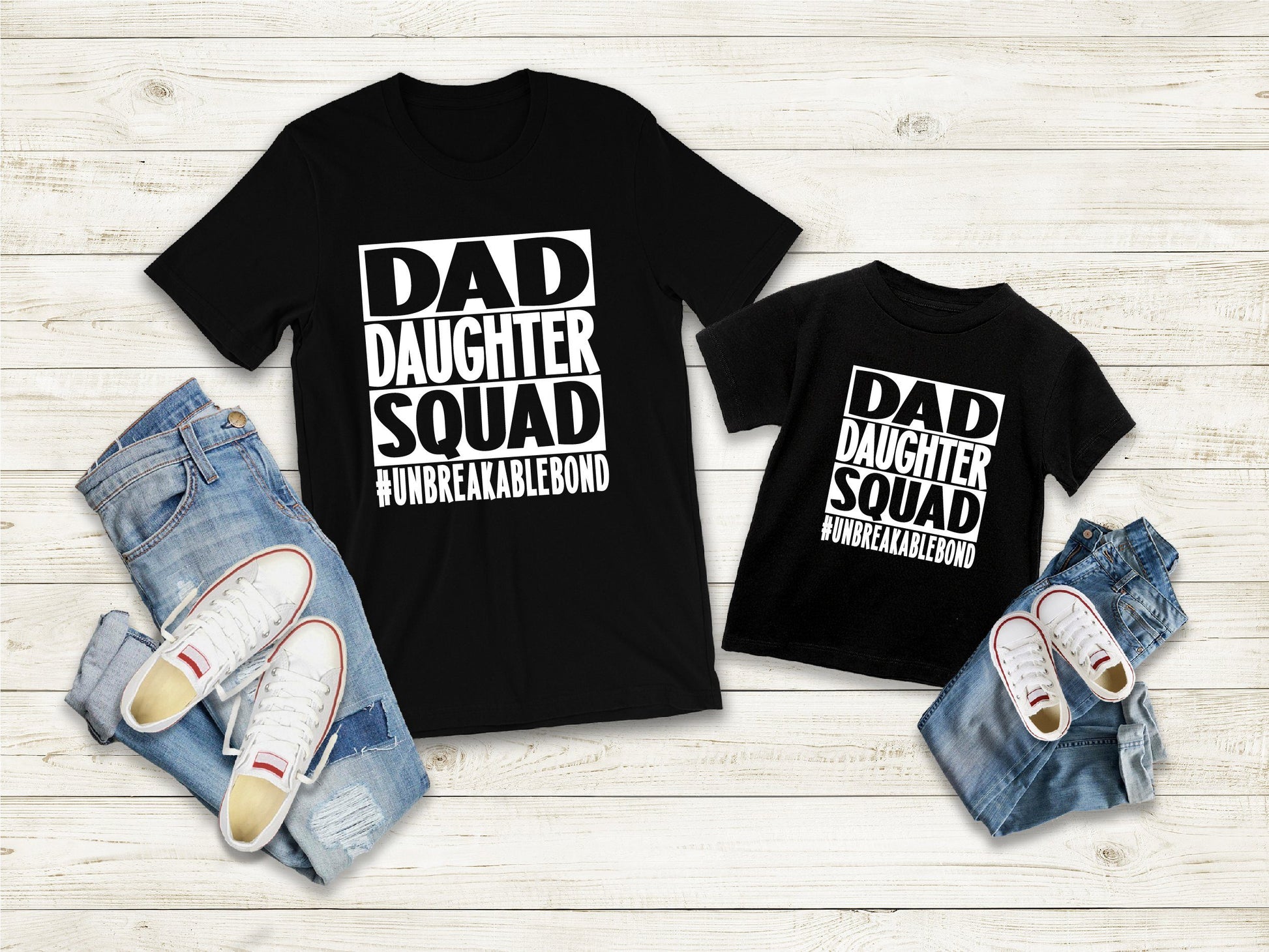 Dad Daughter Unbreakable Bond Matching T-shirts