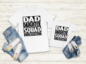 Dad Daughter Unbreakable Bond Matching T-shirts