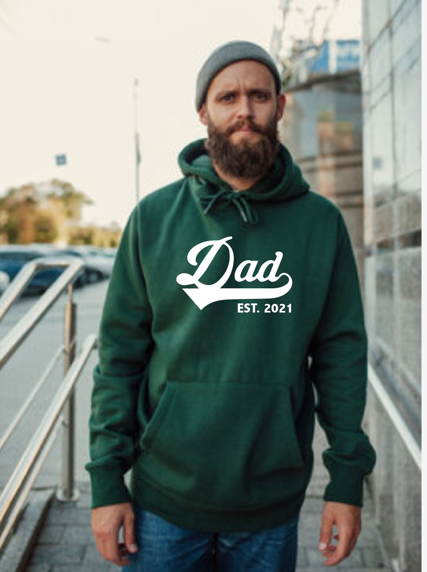 Dad Est Year Personalised Hoody