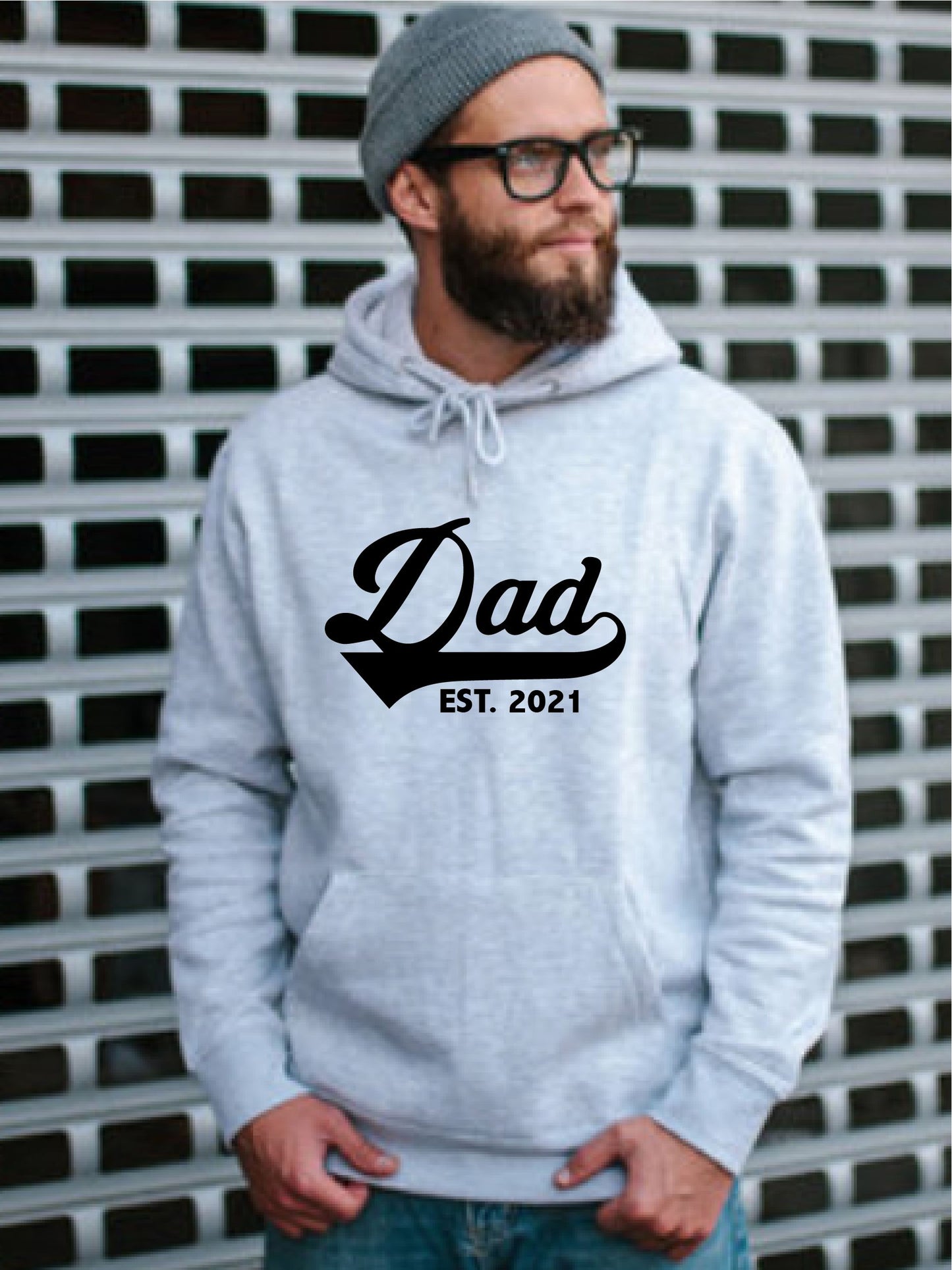Dad Est Year Personalised Hoody