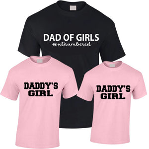 Dad Of Girls & Daddy's Girl Tshirts