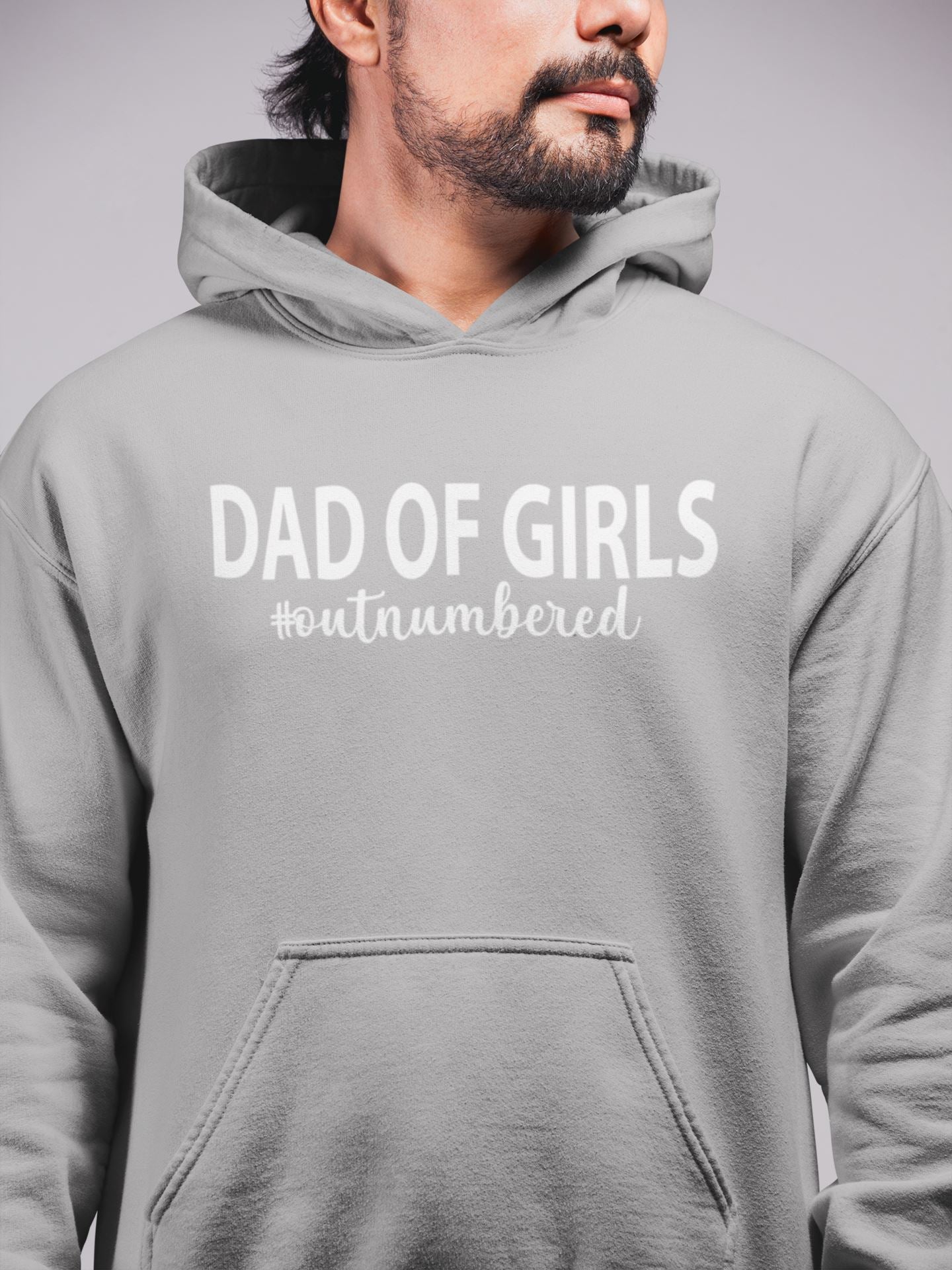 Dad of Girls #outnumbered Hoody