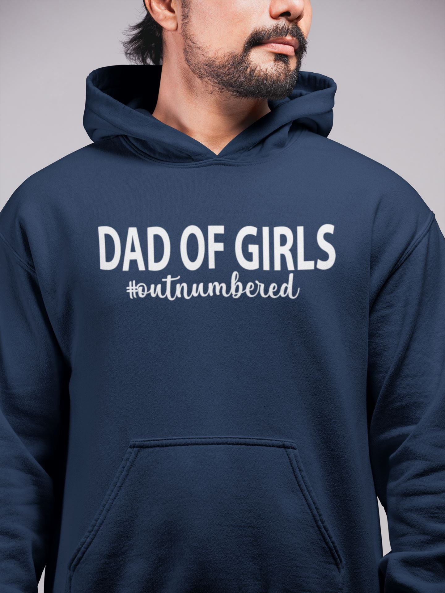 Dad of Girls #outnumbered Hoody