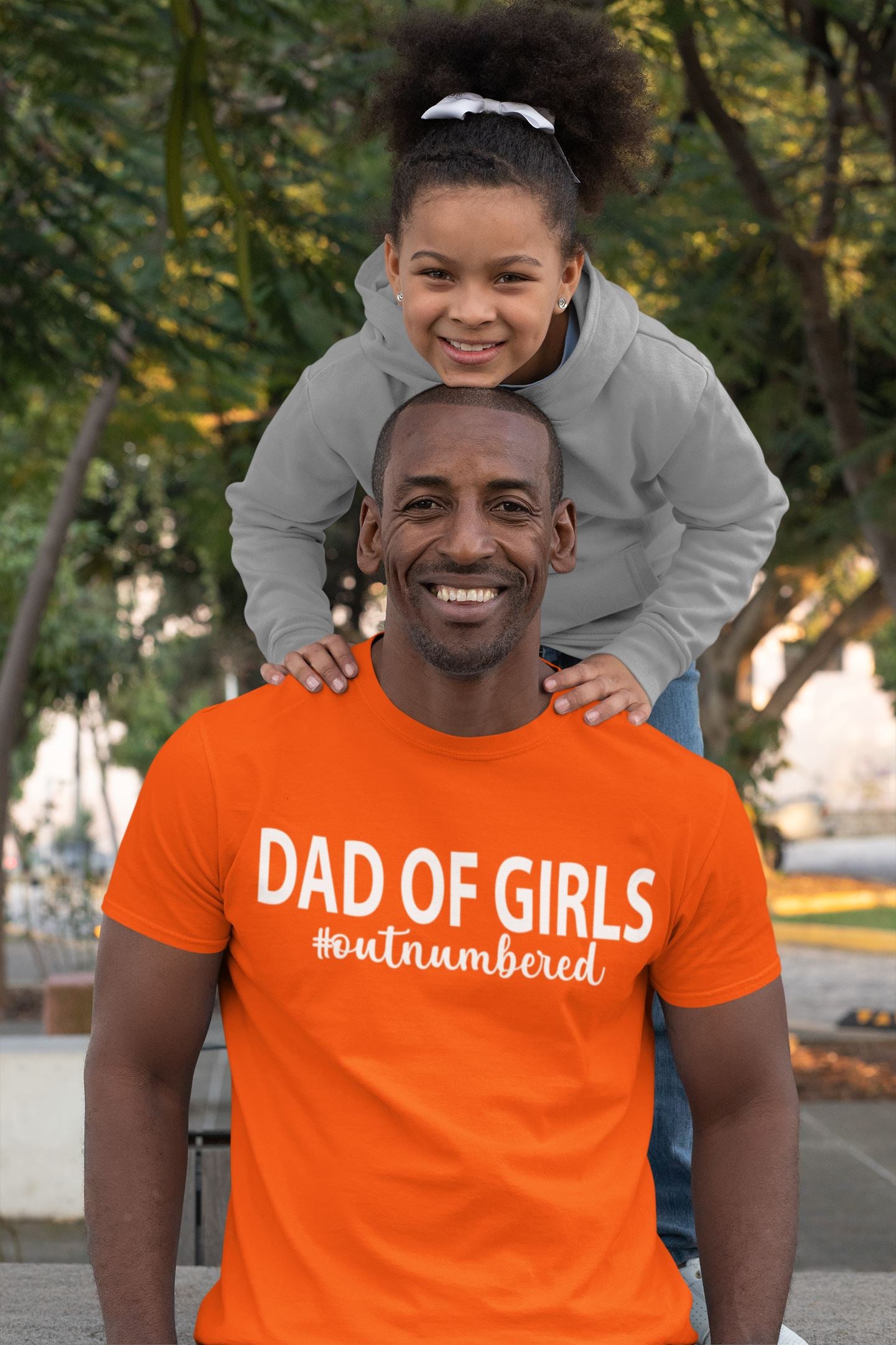 Dad of Girls #outnumbered T-shirt