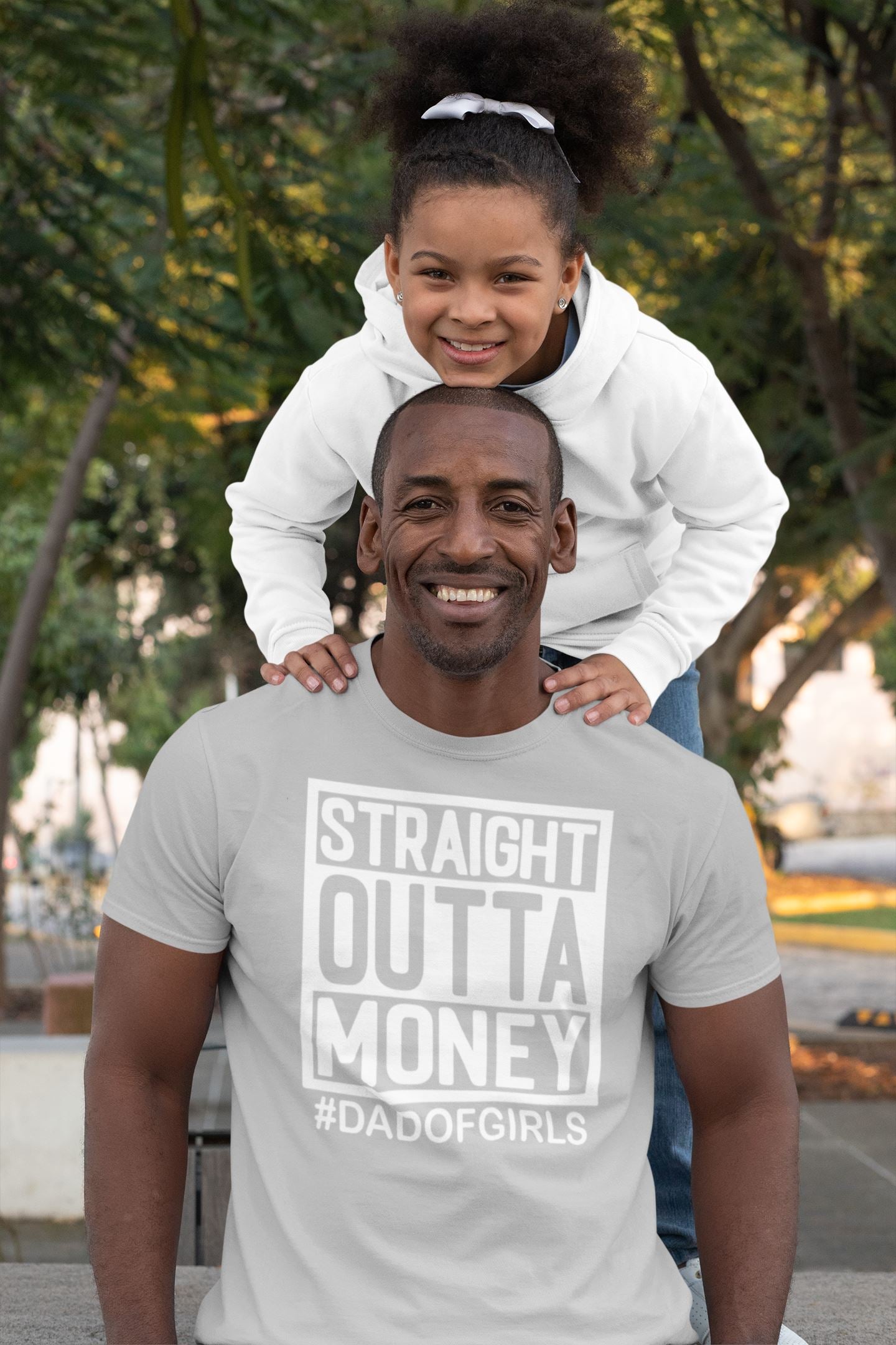 Dad of Girls Straight Outta Money T-shirt