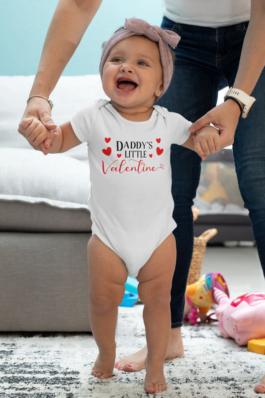Daddy is my Valentine Baby Top