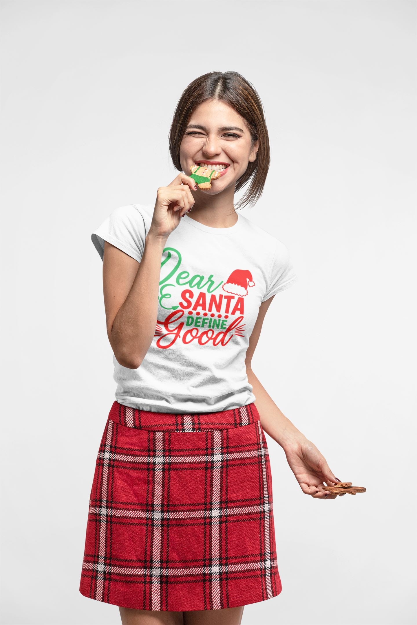 Dear Santa Define Good Funny Family T-shirts