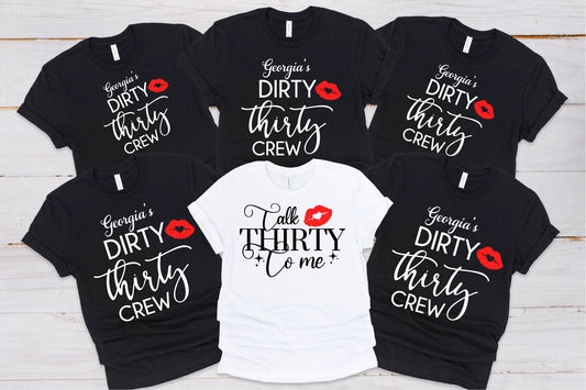 Dirty Thirty Crew Birthday T-Shirts
