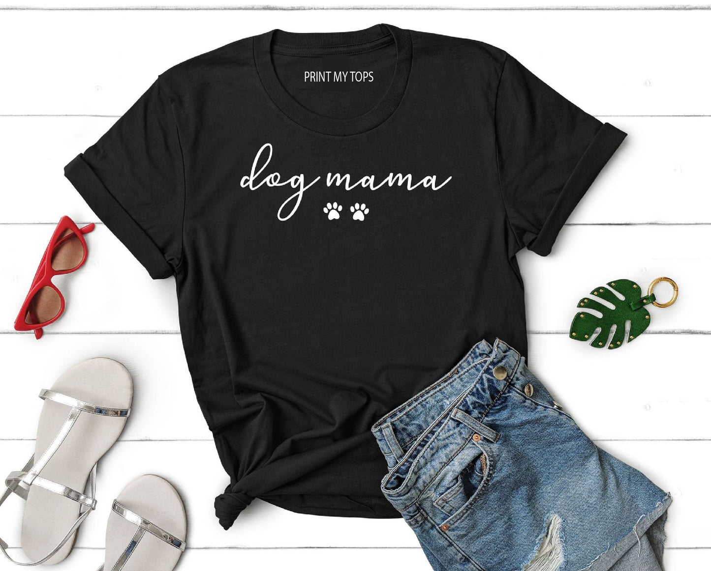Dog Mama Slogan T-Shirt