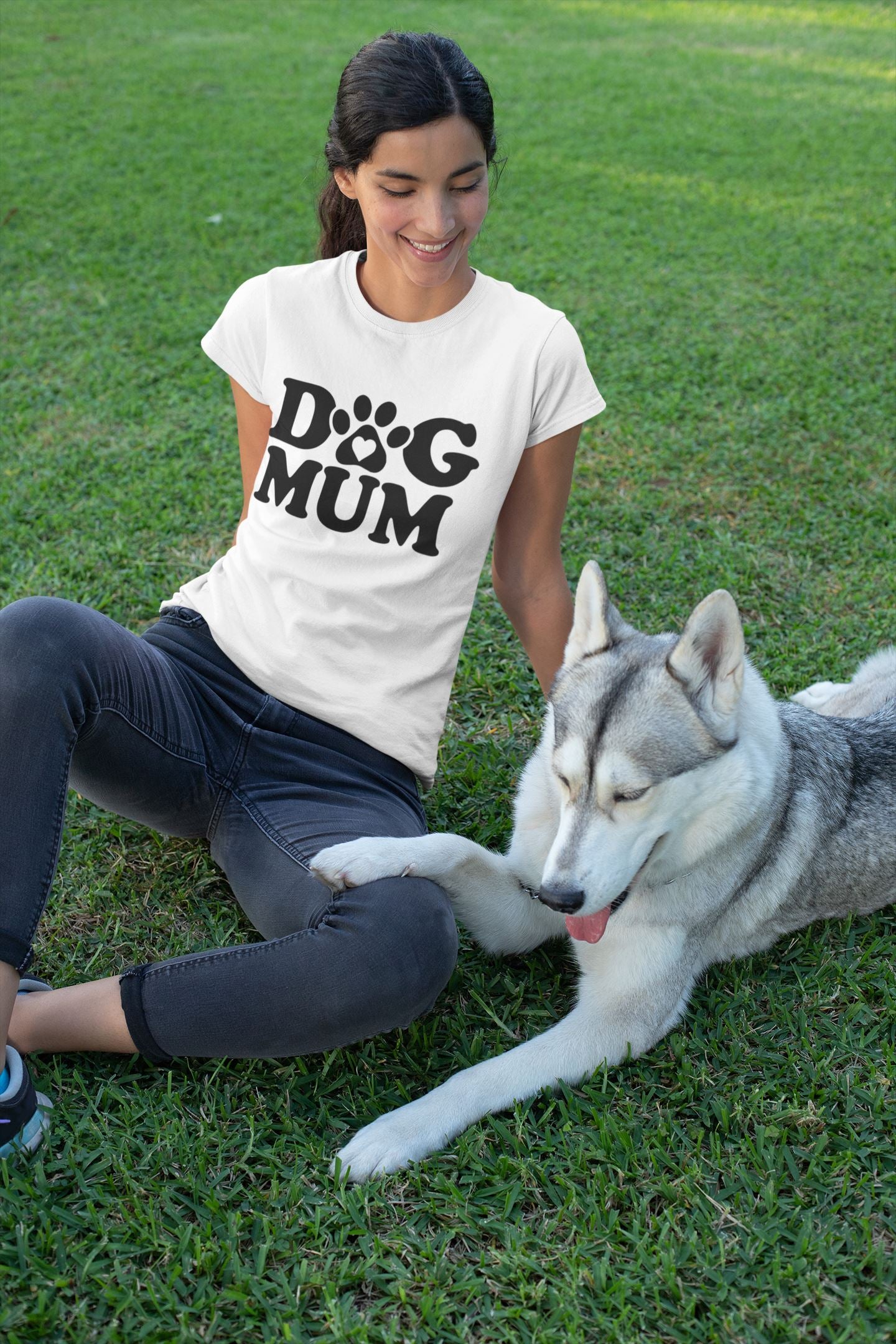 Dog Mum Slogan T-Shirt