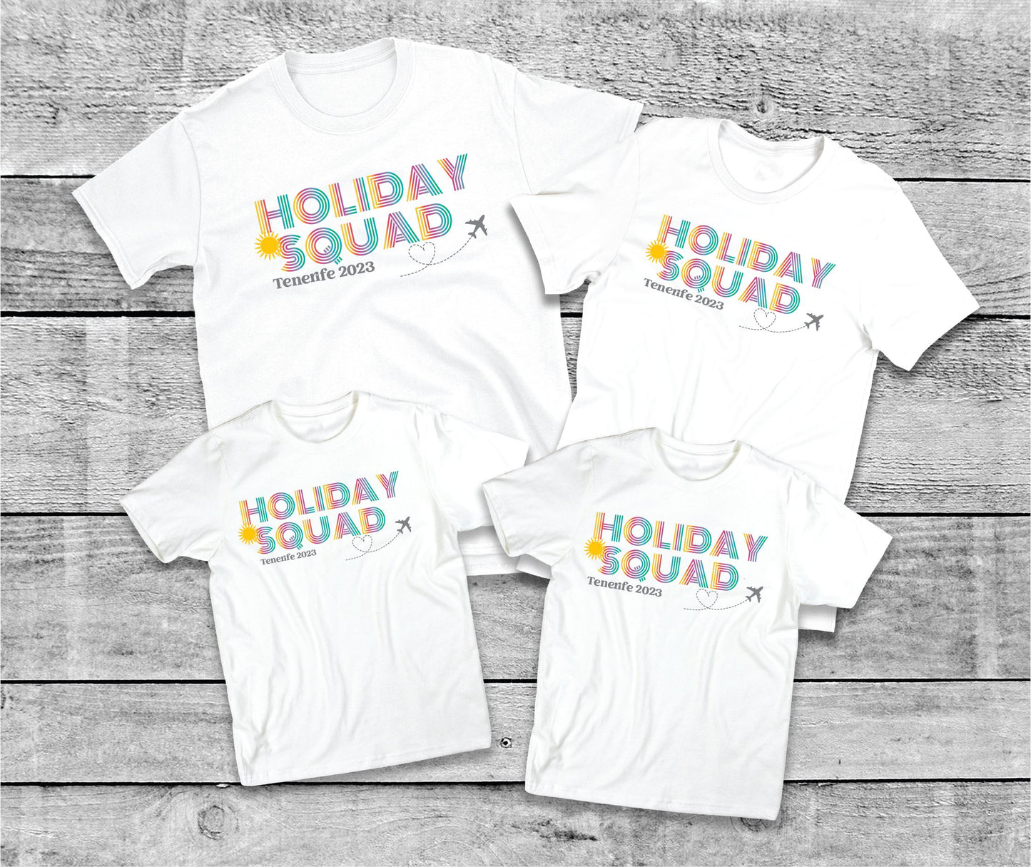 Family Matching Holiday Squad 2023 T-shirts