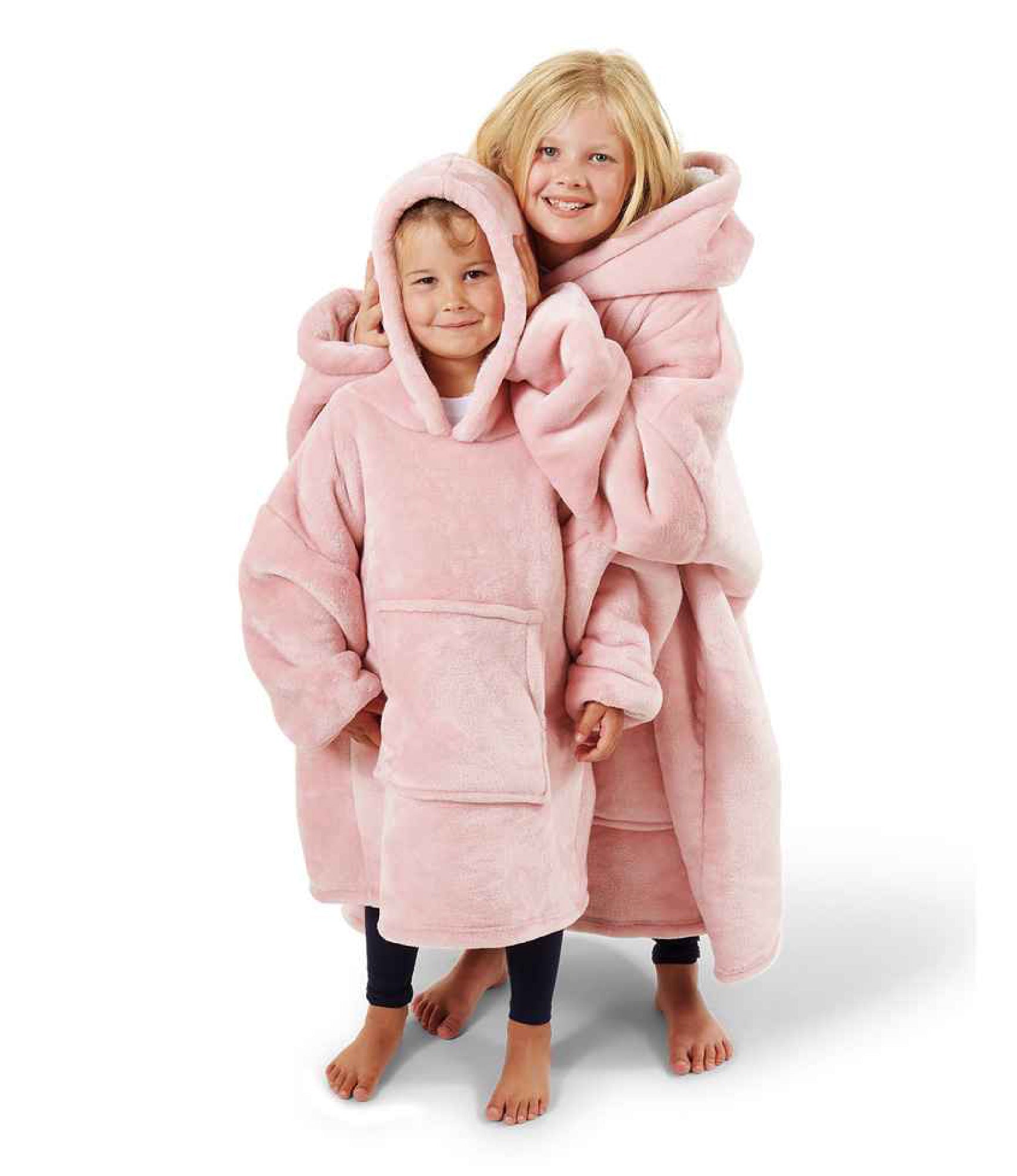 Family Matching Hooded Fleece Blanket - Flankie