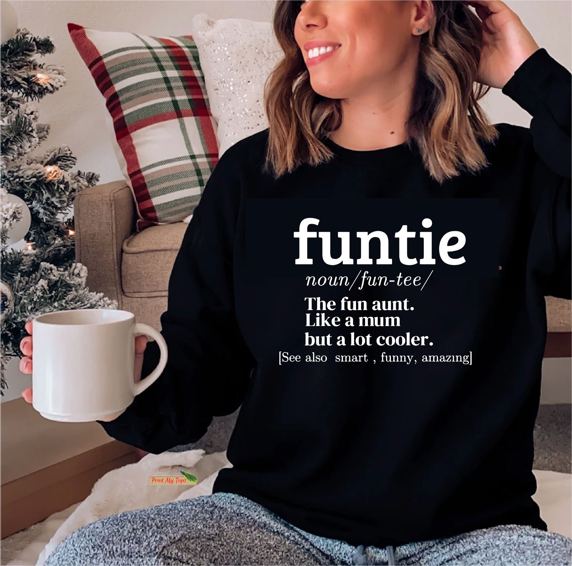 Funtie Fun Auntie Definition Sweatshirt