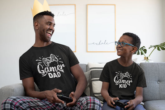 Gamer Dad & Gamer Kid T-shirts