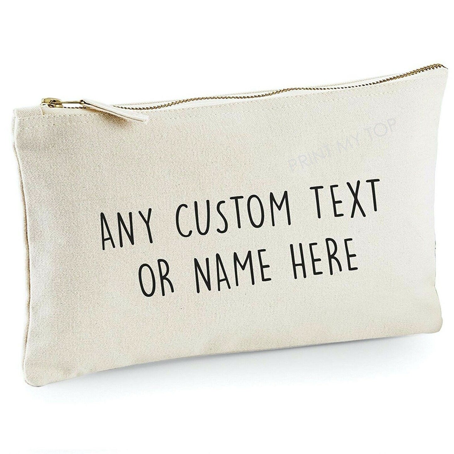 Glitter Gold Name Personalised Pencil Case