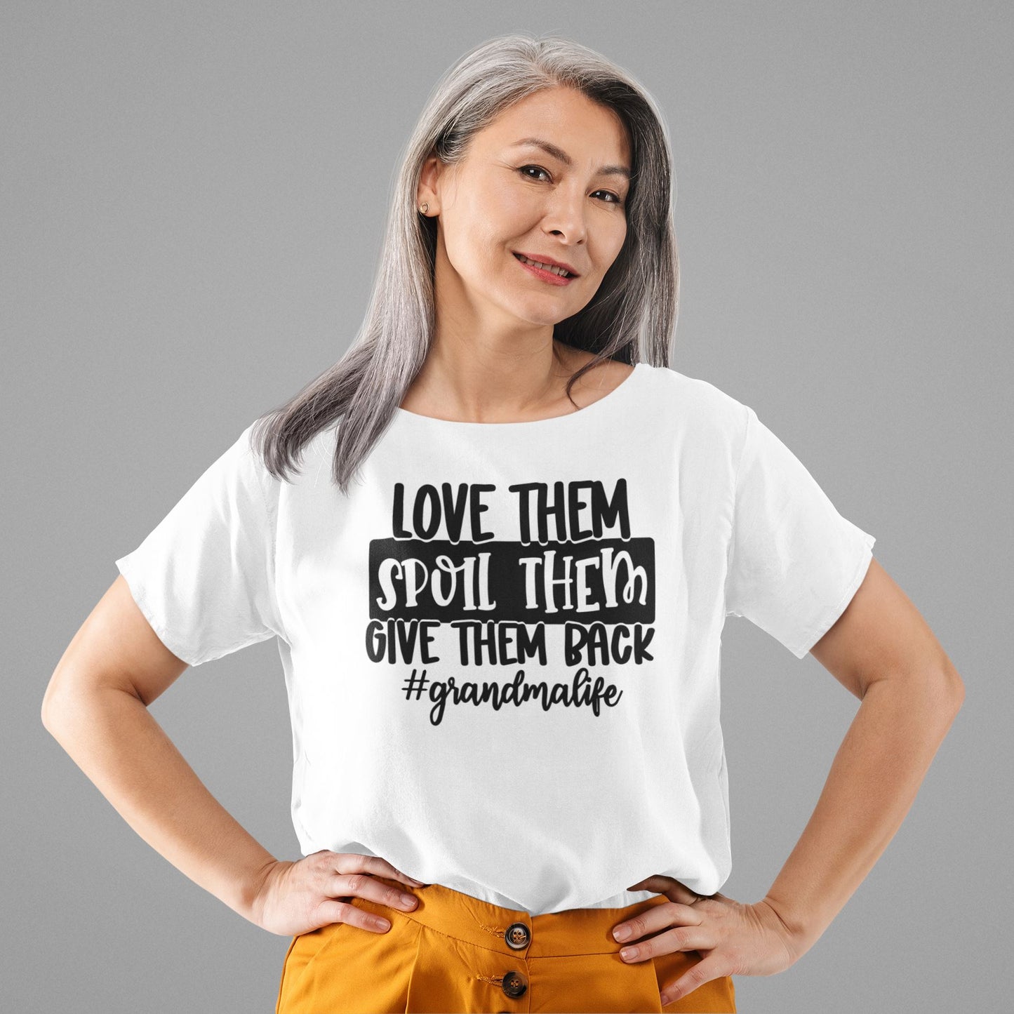 Grandma Life Slogan T-shirt