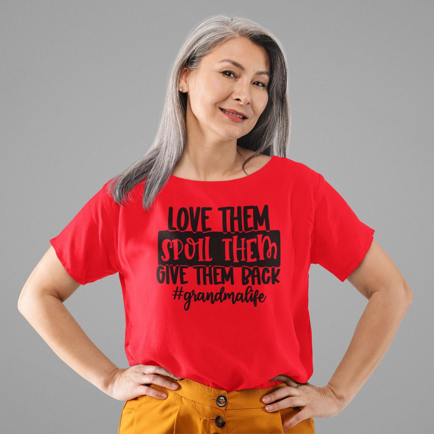 Grandma Life Slogan T-shirt