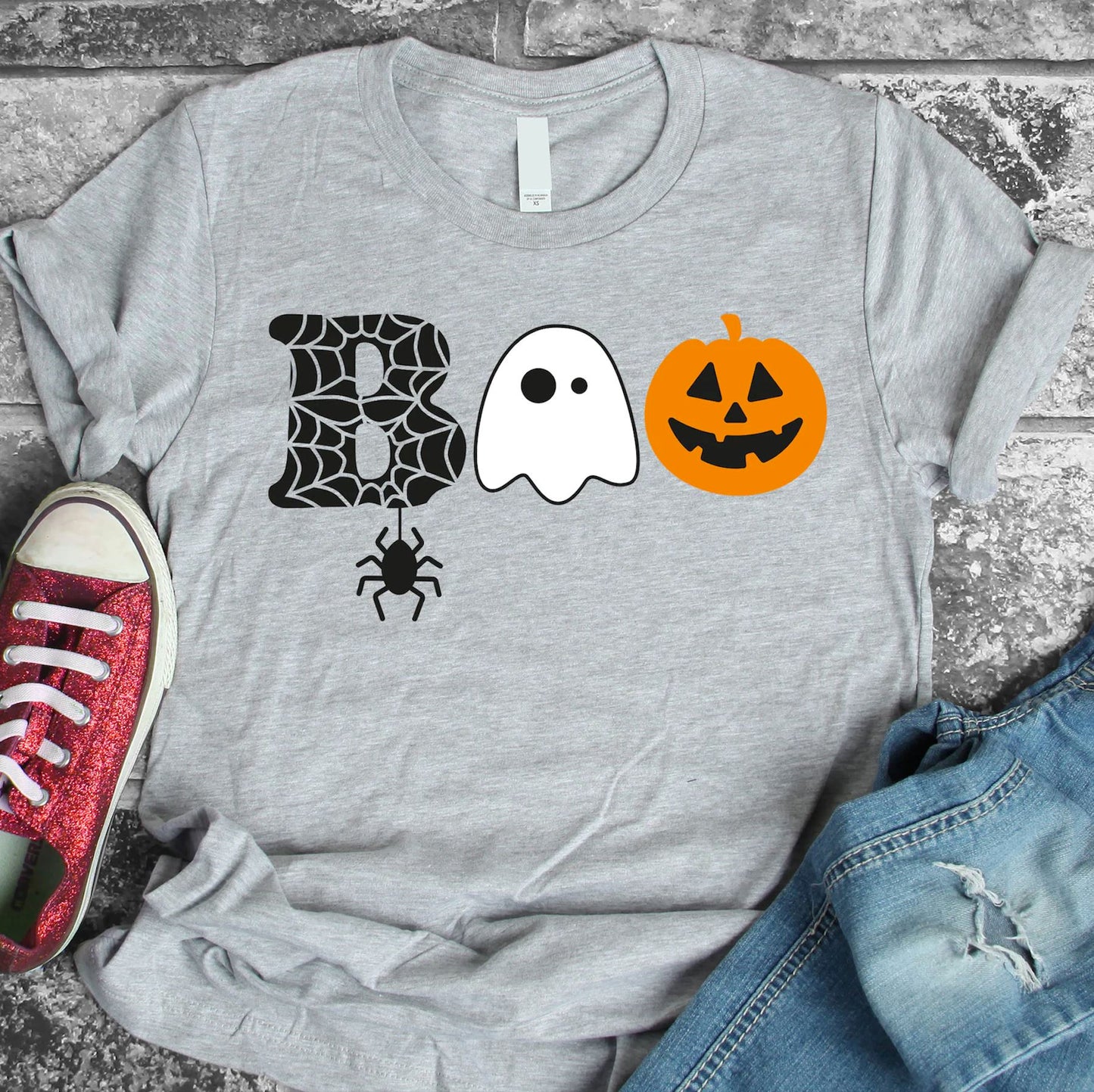 Halloween Grey Boo T-shirt